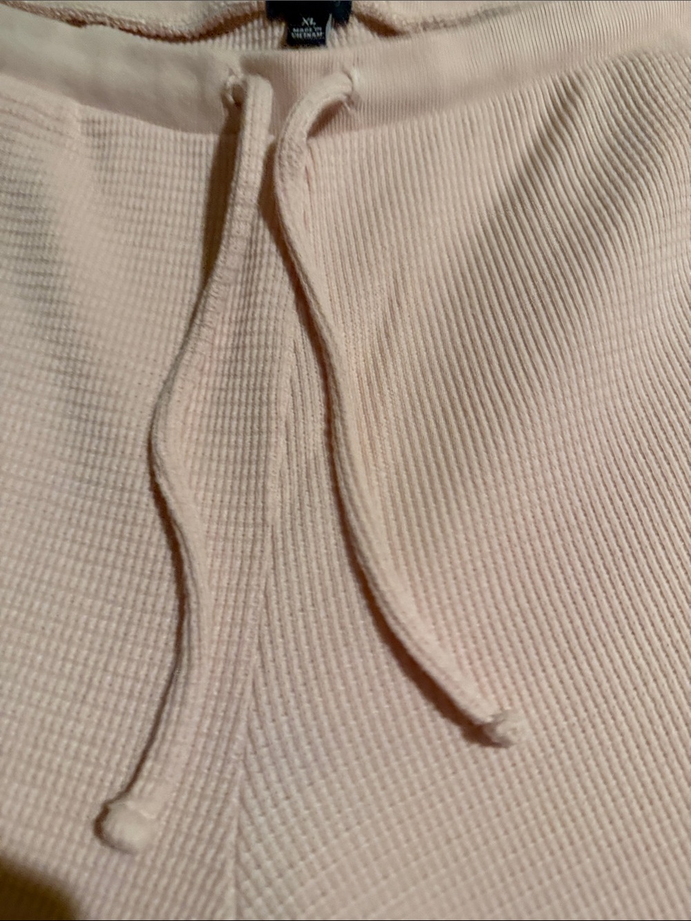 GapBody Soft Ribbed Wide-Leg Pajama Pants - Light Blush - Picture 3 of 10